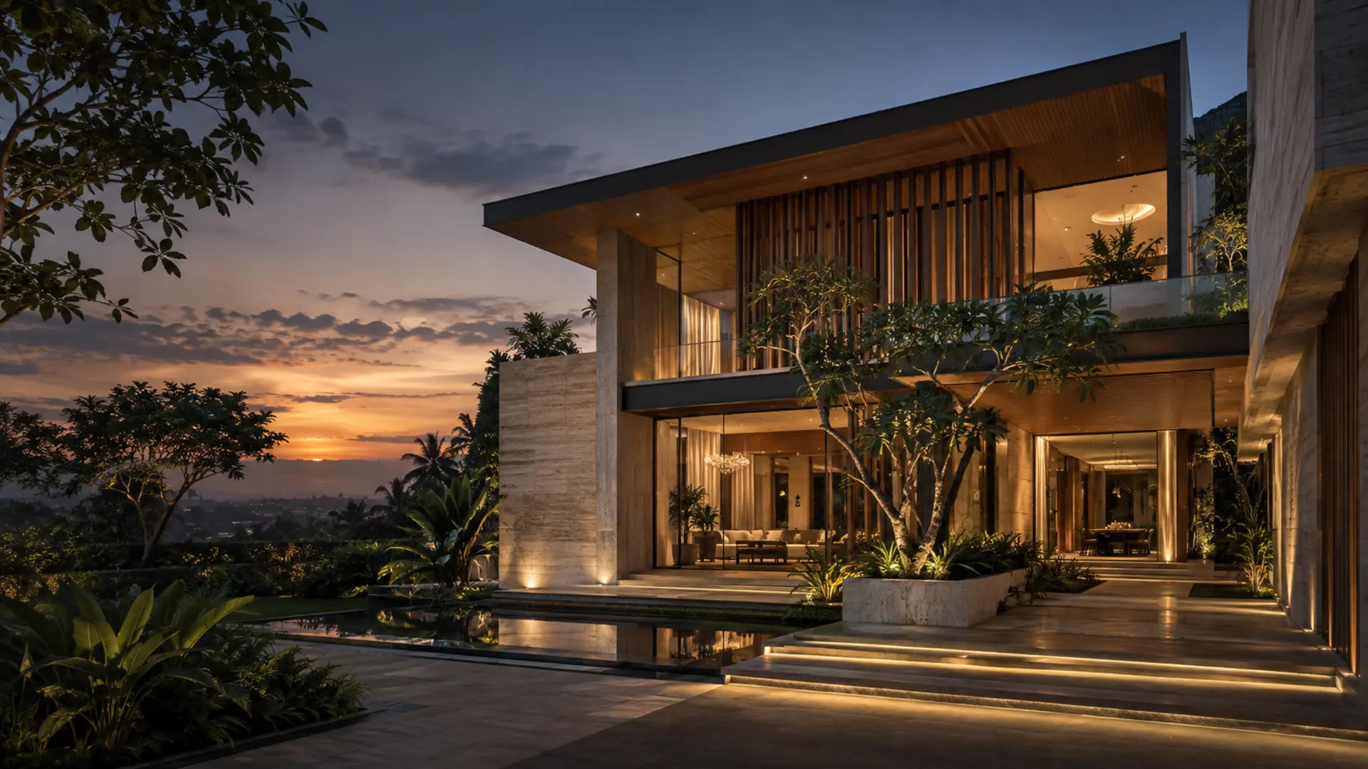 Modern residence after renovation concept