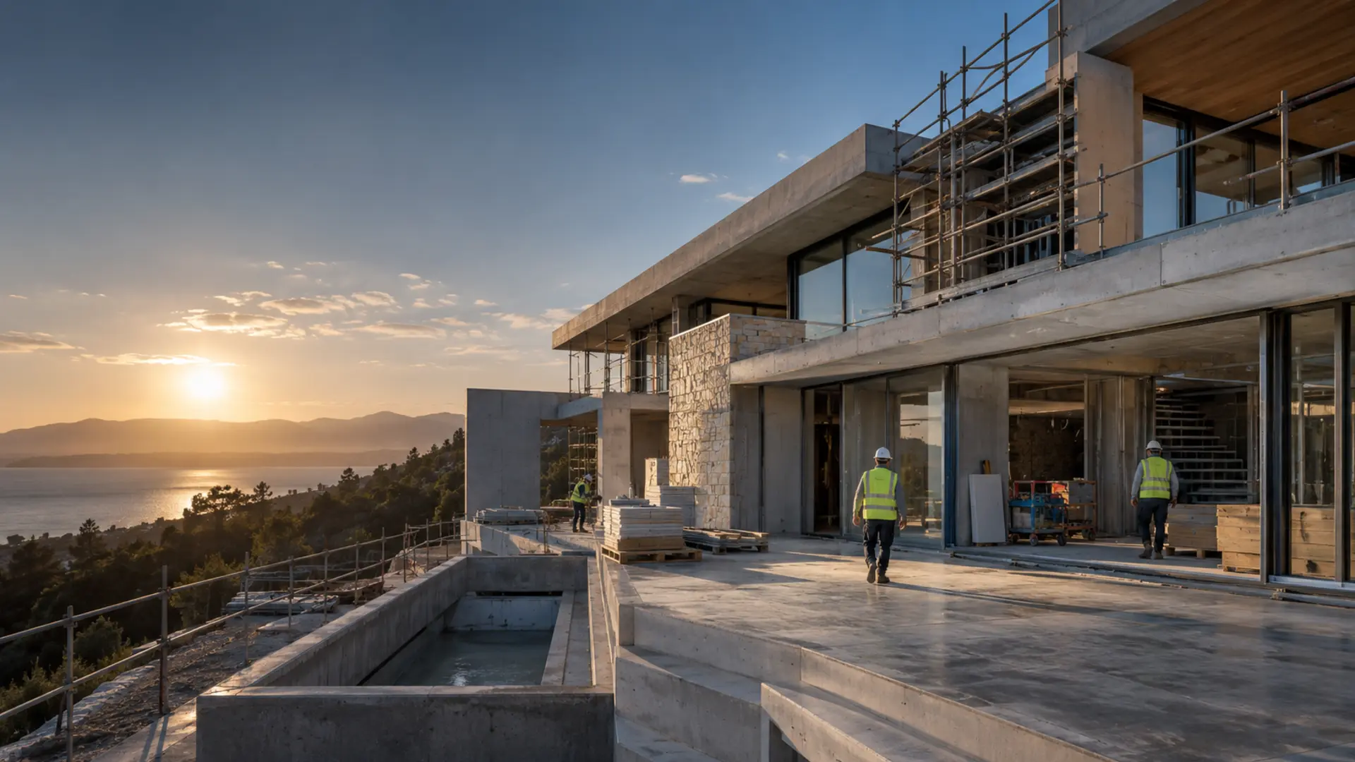 Completed residential development demonstrating coordinated architectural construction
