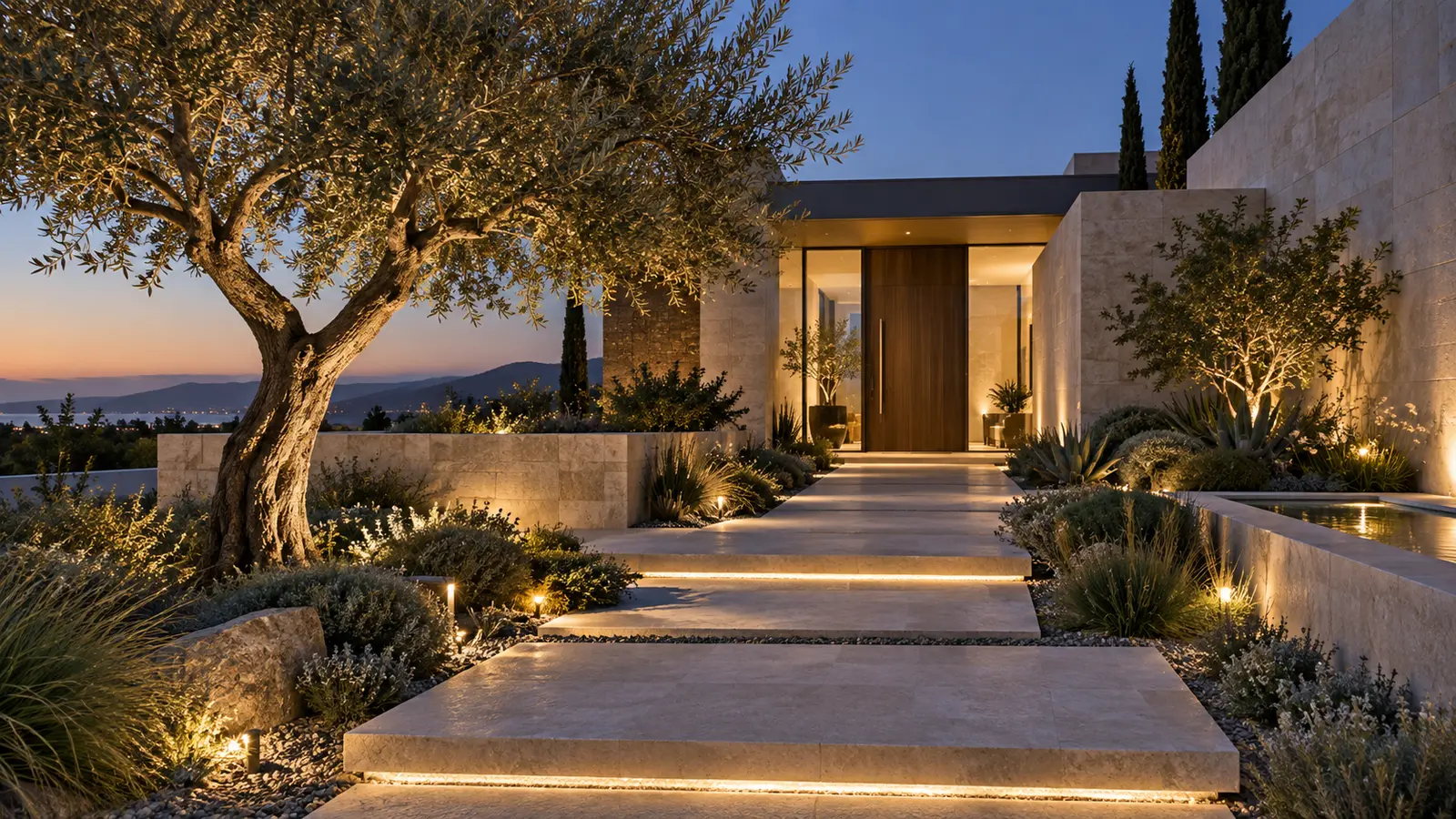 Water-Wise Villa Arrival