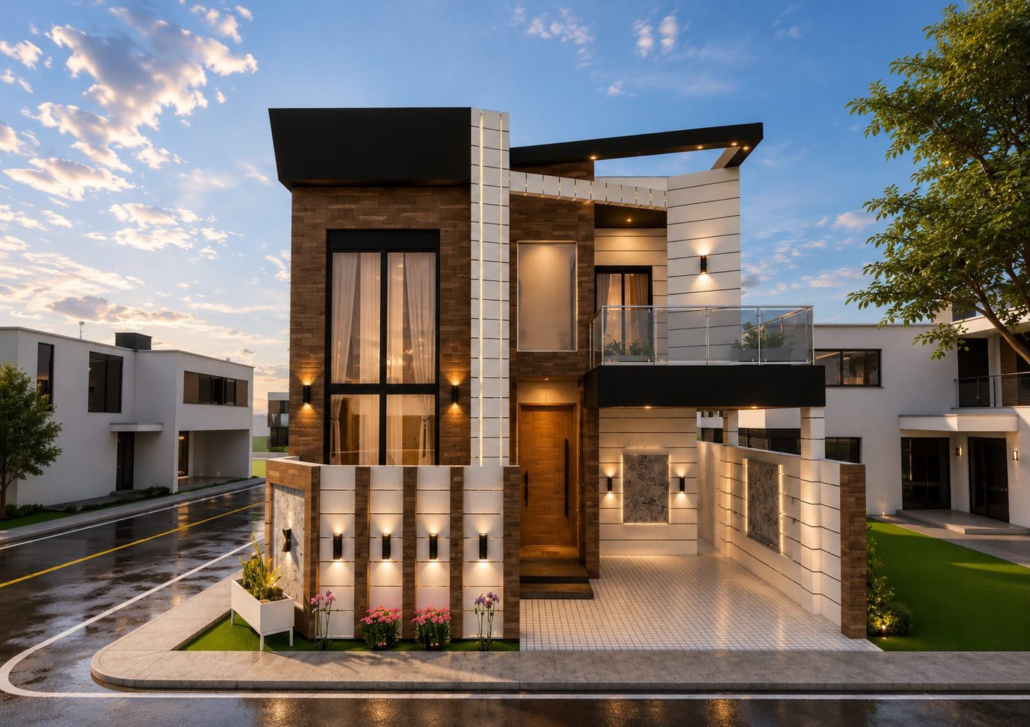 Marble Courtyard House
